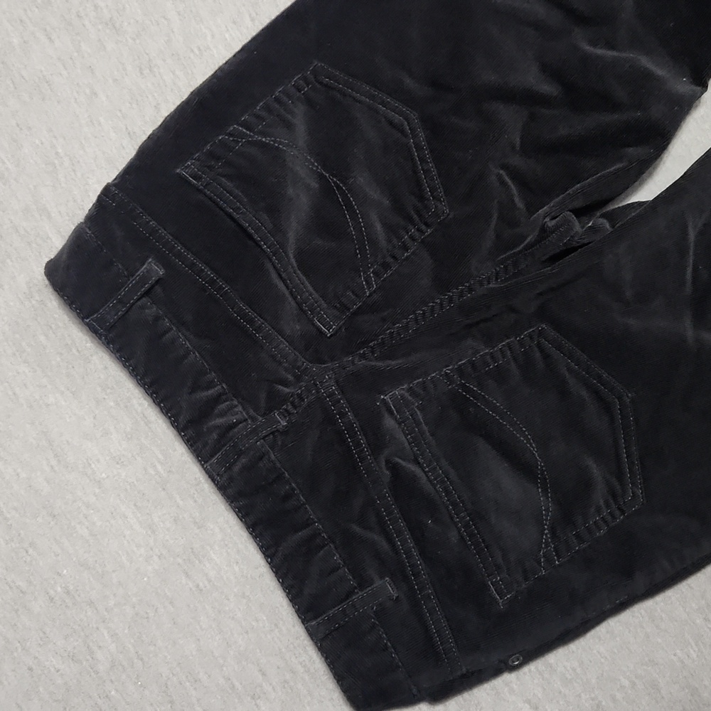 J. Jill Black Corduroy Velvet Velour Mid Rise Bootcut Kick Flare Pants - Picture 5 of 11